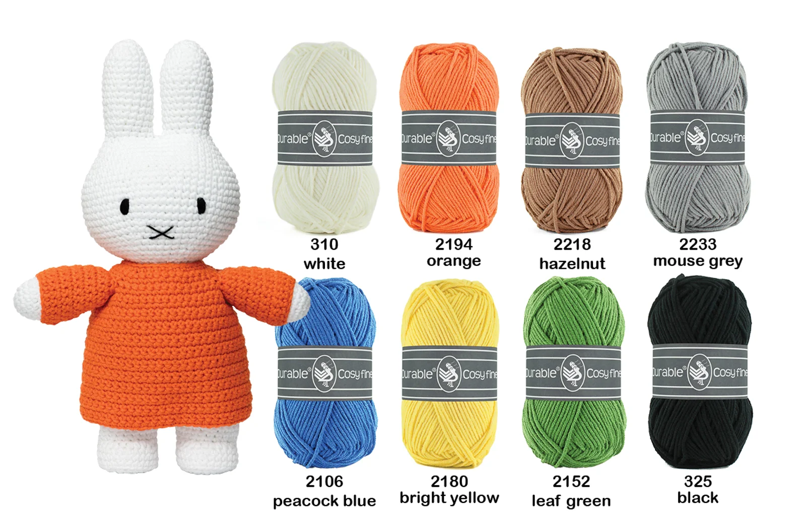 Durable kleuren voor nijntje