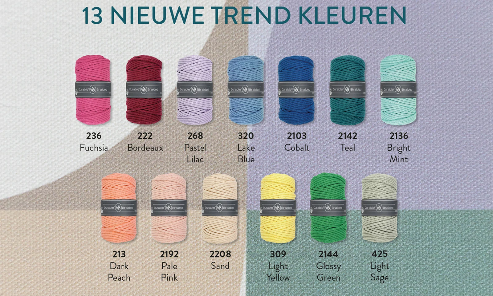 Nieuwe kleuren Durable Braided en Braided fine